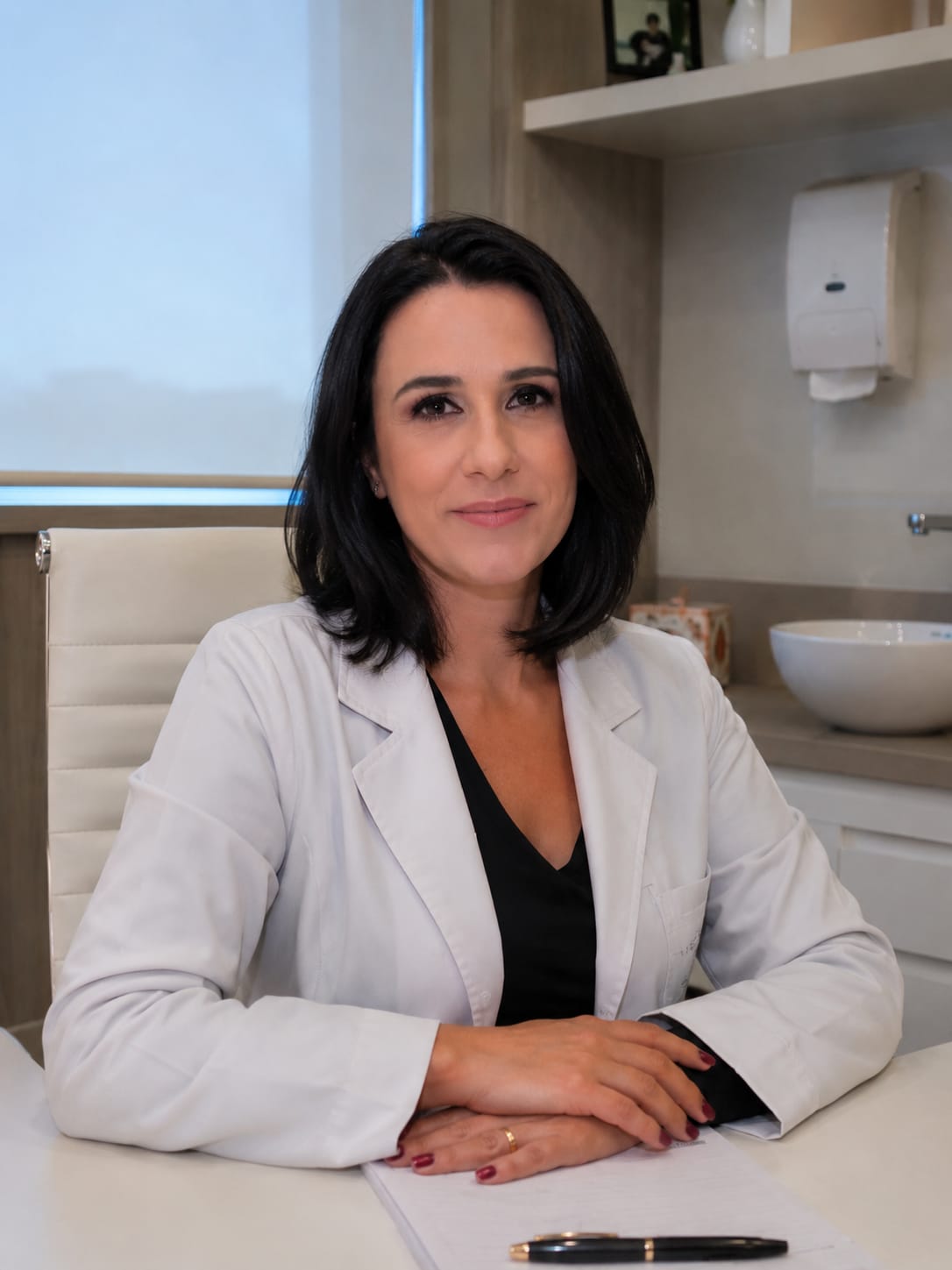 Fernanda Costa Paiva em consultório de psicologia